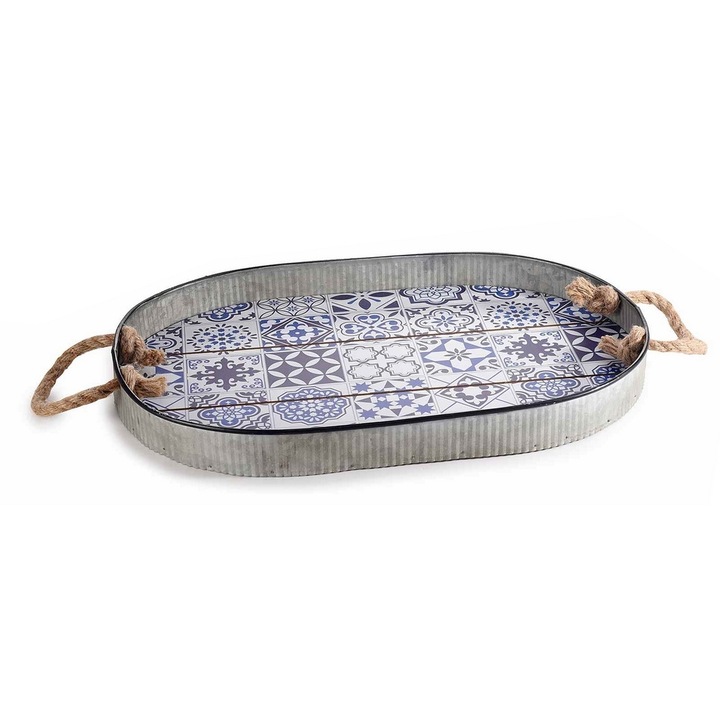 Tava lemn metal 44 x 30 x 4 H