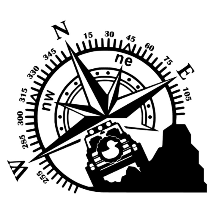 Sticker Off Road, SUV Busola, Negru, 30 cm x 22 cm