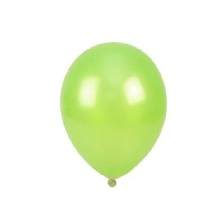 Метализирани балони, Arpex, 25см, комплект 100 бр., светлозелен