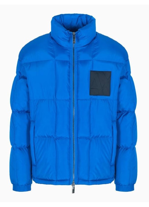 Geaca dama Armani Exchange, Lapis Lazuli, regular, cobalt, poliamida, captuseala puf de rata, Albastru, 2XL