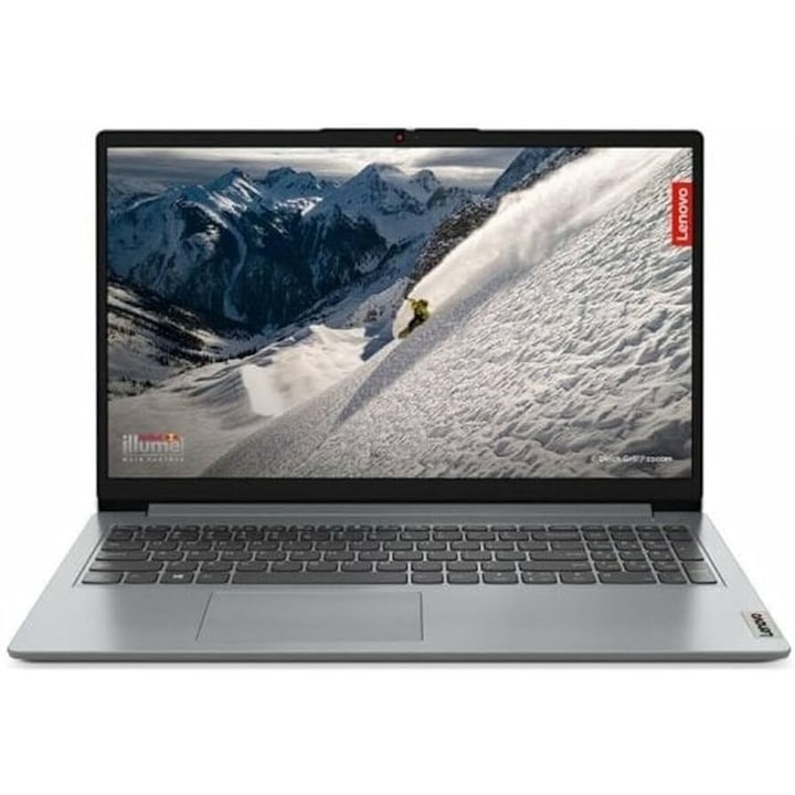 Lenovo IdeaPad Laptop, AMD Ryzen 5 7520U, 8 GB DDR5 Memória, 256 GB SSD, 15.6 FullHD, Magyar billentyűzet, Szürke, Vírusírtó, Böngésző, Windows 11 Pro