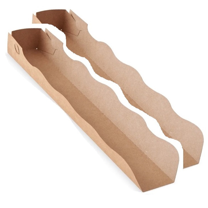 Set tavite din carton pentru clatite kraft natur, 300 buc