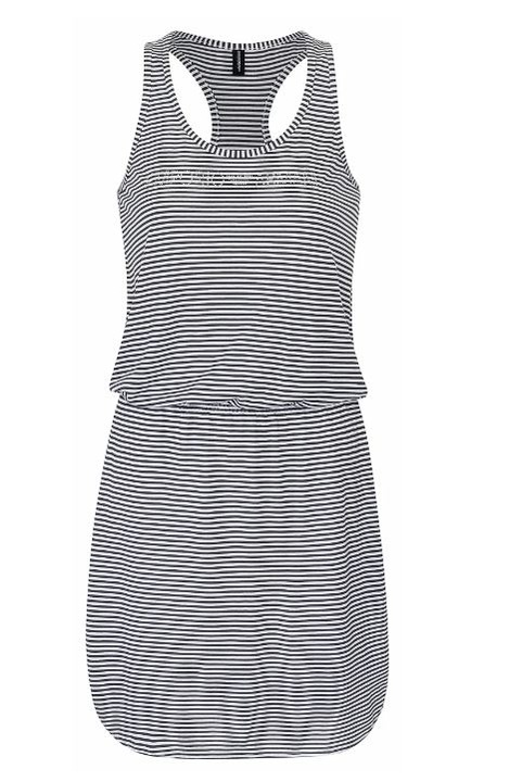 Rochie 164017, Emporio Armani, Viscoza, Bleumarin/Alb, S INTL