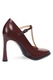 Potamy, Pantofi de piele cu toc, Maro cognac, 38