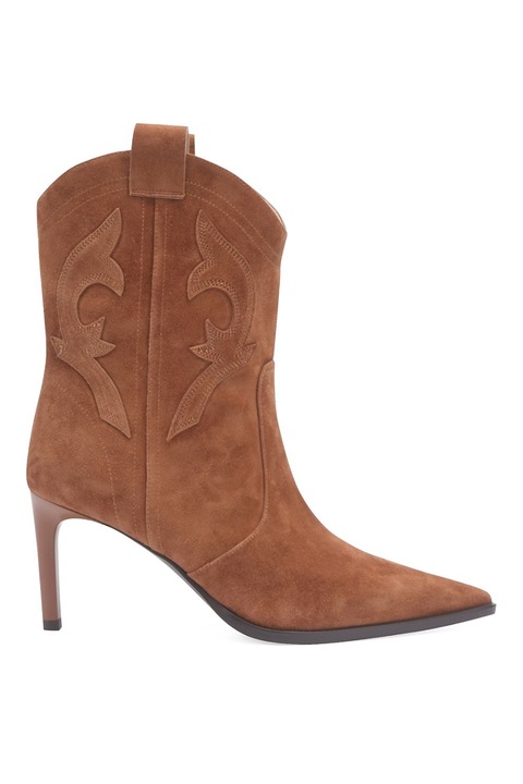 Potamy, Botine cowboy cu varf ascutit, Portocaliu persan