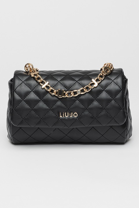 Liu Jo, Geanta crossbody matlasata de piele ecologica, Negru