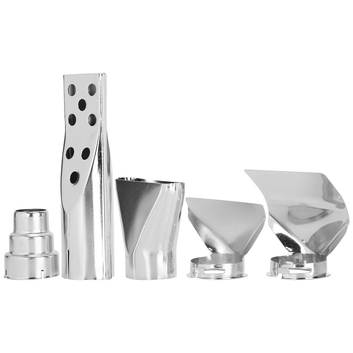 Set 5 duze pentru pistol de caldura, Enforose, inox, diverse dimensiuni