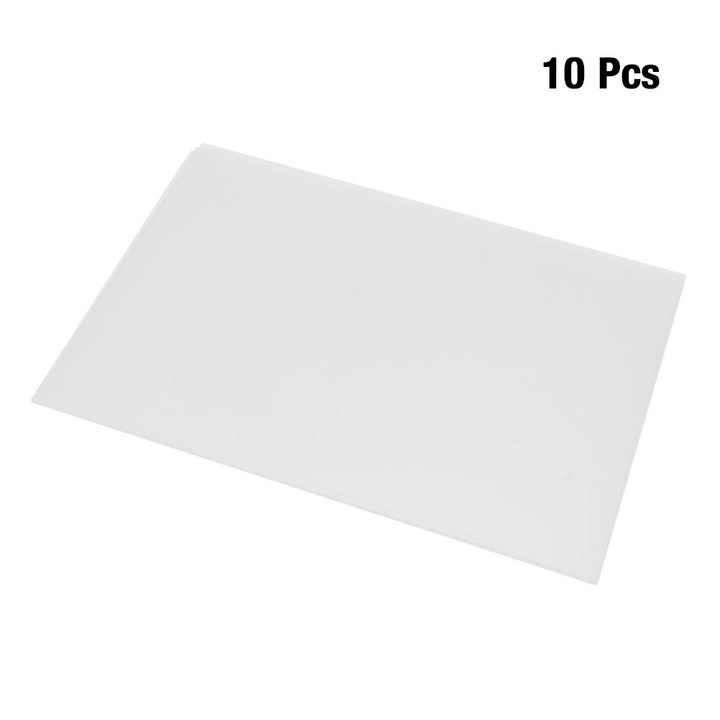 Foaie de plastic termocontractabil transparent, Enforose, set 10 bucati, 20x29cm