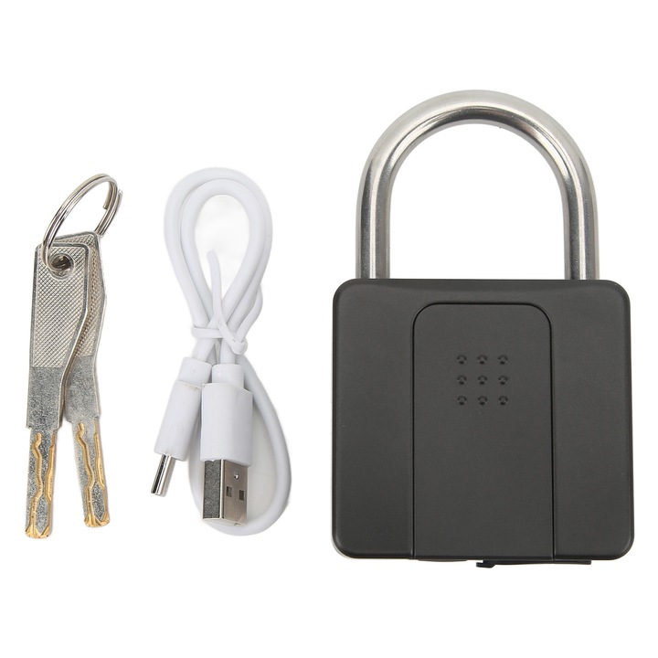 Катинар с пръстов отпечатък, longziming, IP65, отключване 0.2s, издръжлив метал