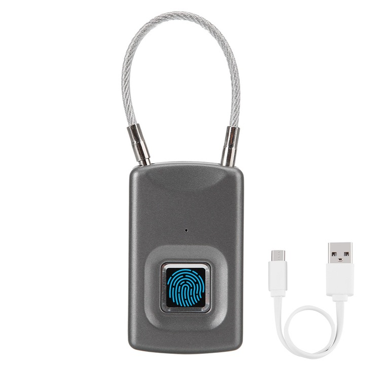 Интелигентно безключово заключване, longziming, функция за отключване с пръстов отпечатък, водоустойчив дизайн, USB зареждане