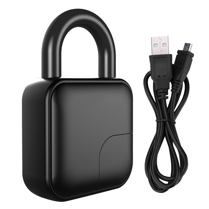 Електронна ключалка с пръстов отпечатък, longziming, компактна, водоустойчива, за врати на общежития, фитнес зали, 10x5x3см