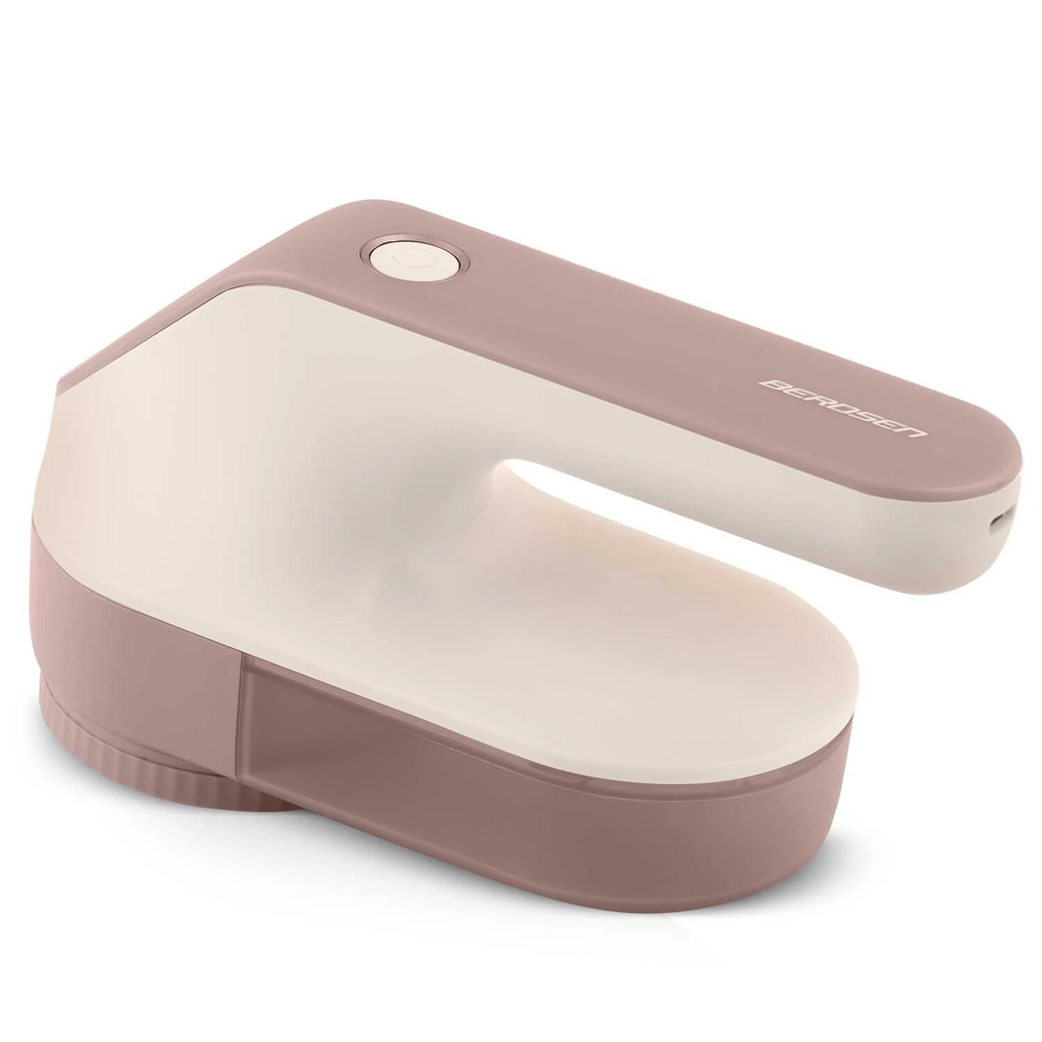 Aparat de curatat scame electric, lame din otel inoxidabil, ecran LCD, 3 niveluri de intensitate a puterii, recipient mare de 120 ml, baterie 2000 mAh, roz si alb