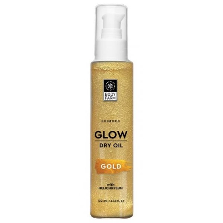 Ulei pentru corp si par Bodyfarm Shimmer Glow Gold 100ml