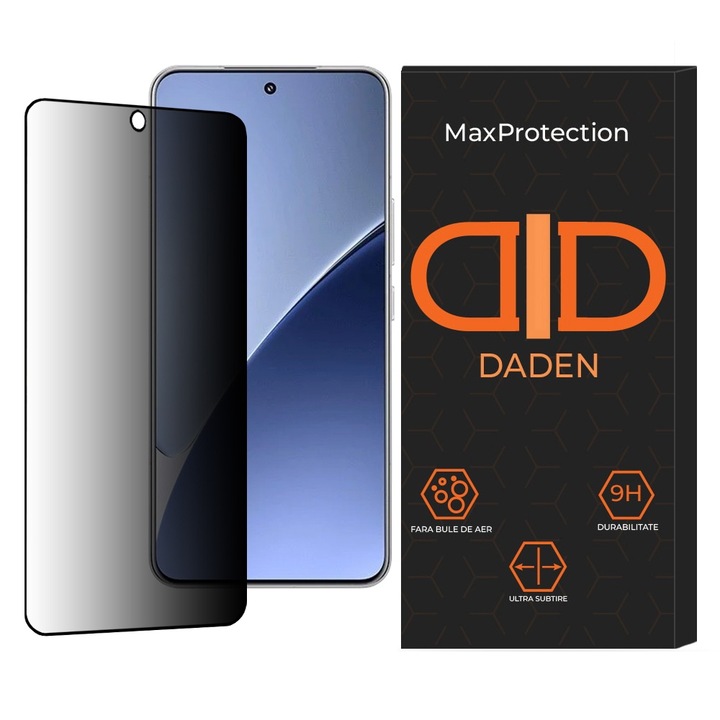 Защитно стъклено фолио за Xiaomi 14T/14T Pro Daden MaxProtection, пълно покритие, професионална защита, ултра устойчиво, първокласно качество