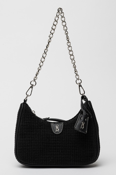 Steve Madden, Geanta crossbody cu logo B-Vital, Negru