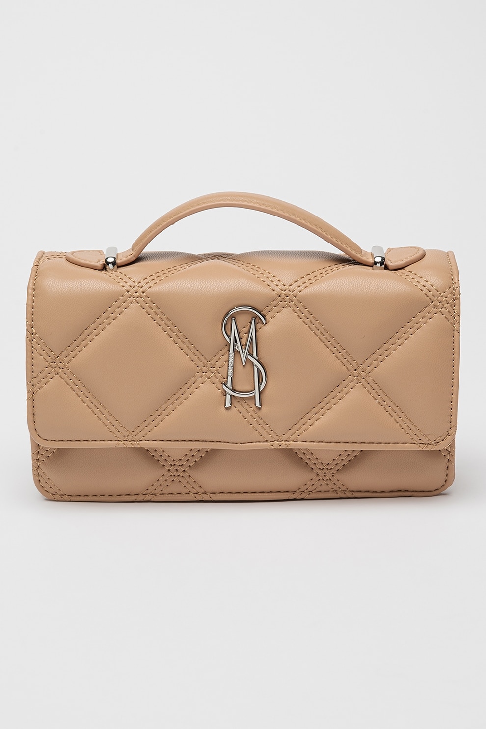 Steve Madden, Geanta crossbody din piele ecologica Daria, Bej