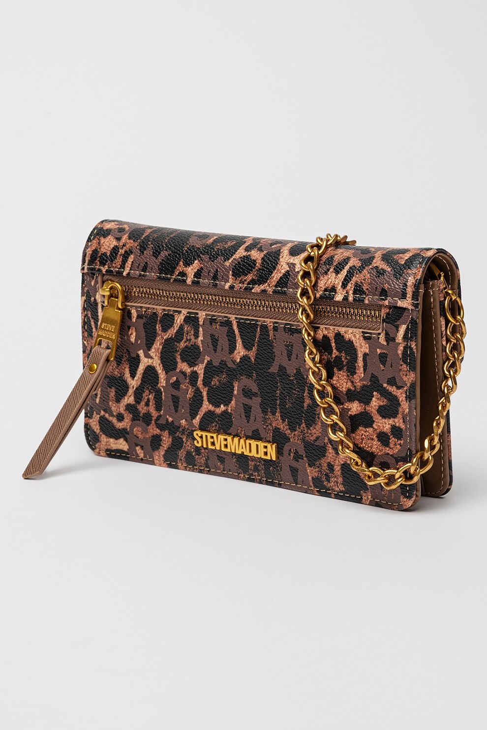 MAO°・*: Steve Madden, Geanta crossbody de piele ecologica cu animal print