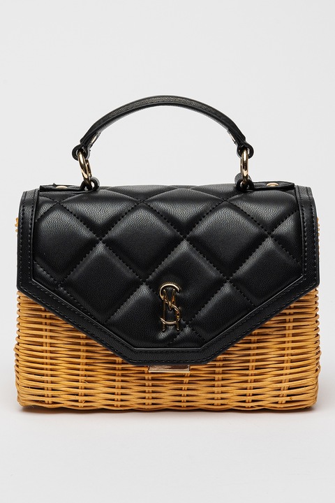 Steve Madden, Geanta crossbody Bpicnic, Negru, Maro scortisoara