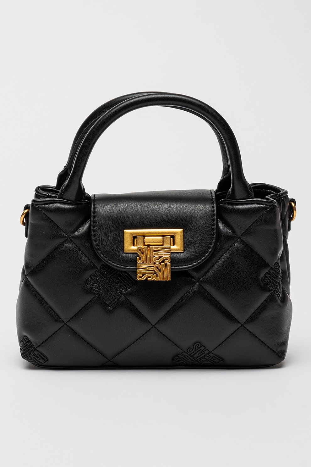 Steve Madden, Geanta crossbody de piele ecologica cu aspect