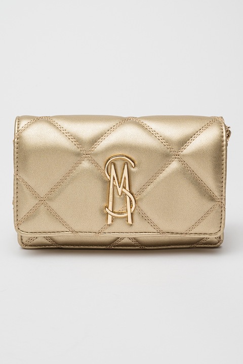 Steve Madden, Geanta crossbody din piele ecologica cu aspect matlasat Endue, Galben