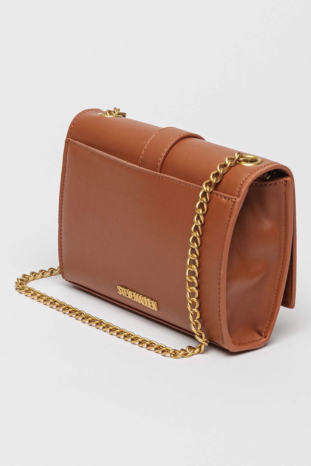 Steve Madden, Geanta crossbody de piele ecologica cu bareta de