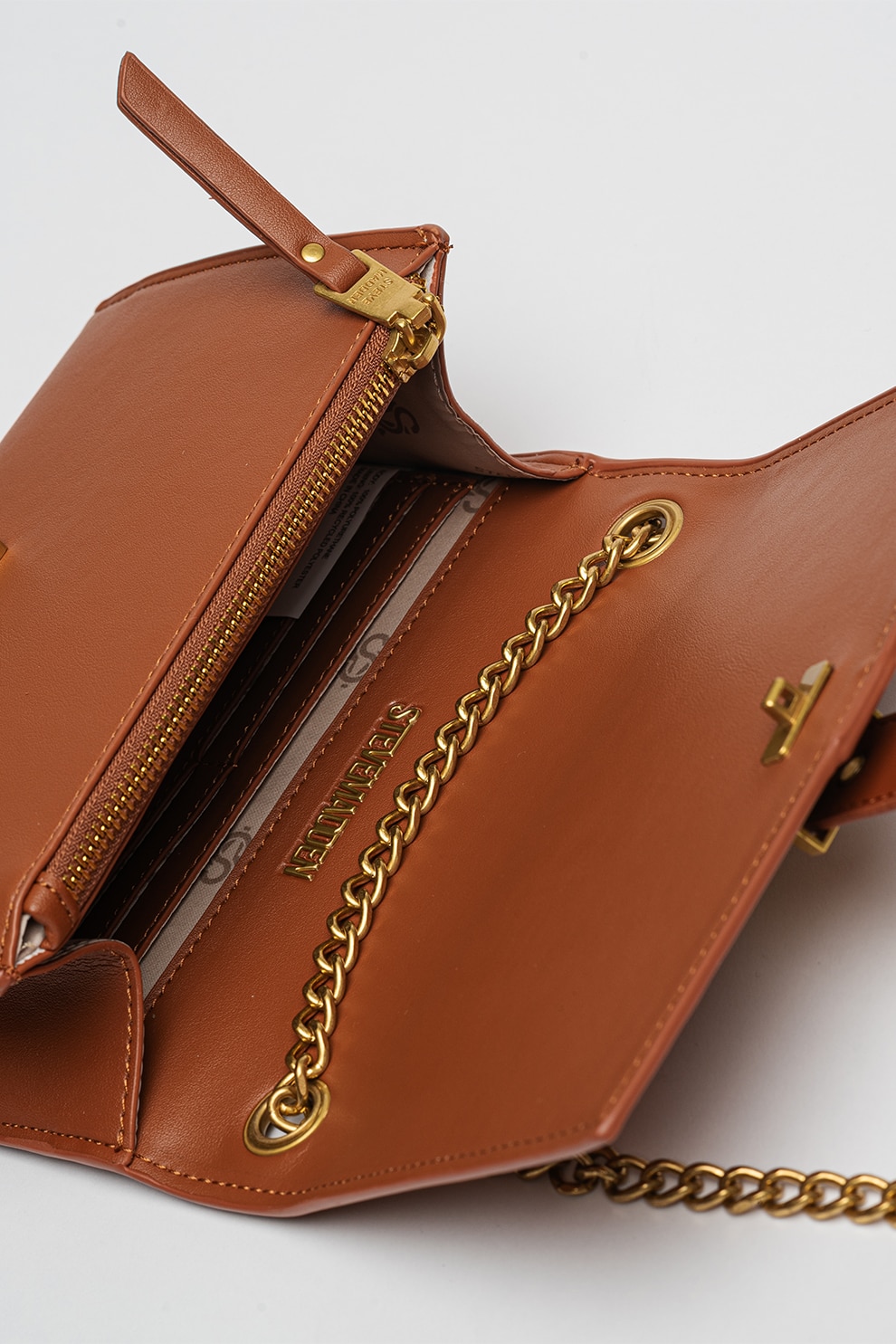 Steve Madden, Geanta crossbody de piele ecologica cu bareta de