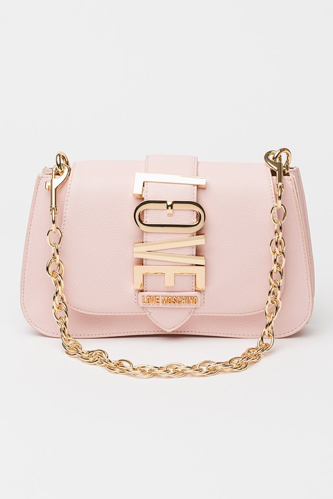 Love Moschino, Válltáska láncos pánttal, Világos rózsaszín