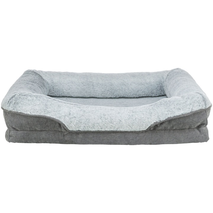 Pat ortopedic, Trixie, VITAL LINO SOFT, 70 x 55CM, Gri/Gri deschis, 374050