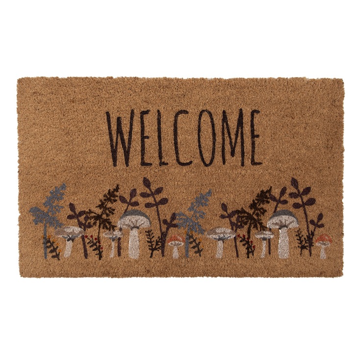 Lábtörlő, Üdvözöljük sokszínű kókuszrost, 75x45x1 cm