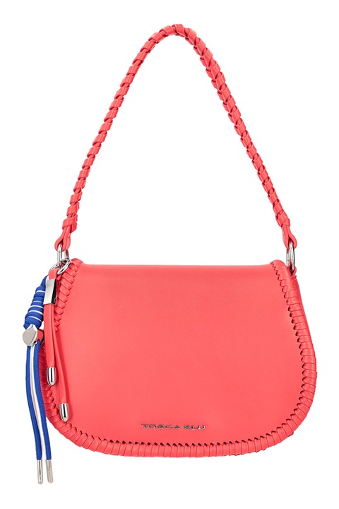 Tosca Blu, Geanta din piele ecologica cu bareta de umar fixa Amalfi, Corai