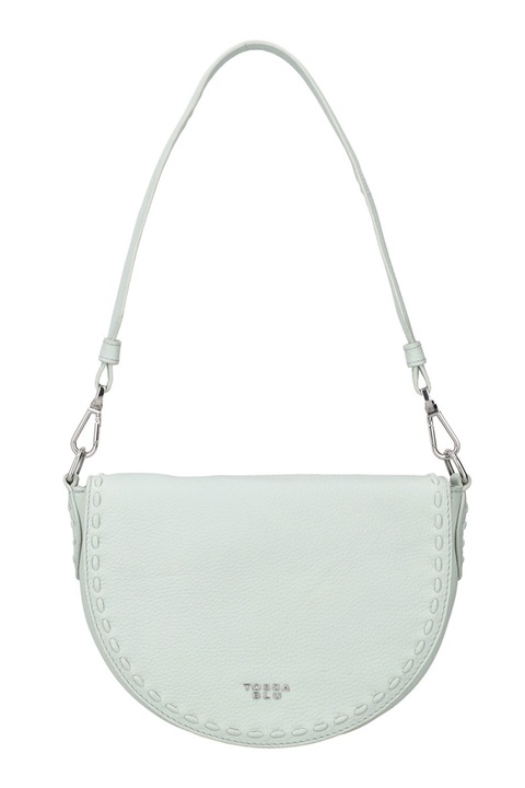 Tosca Blu, Bőr válltáska logóval, Vízkék