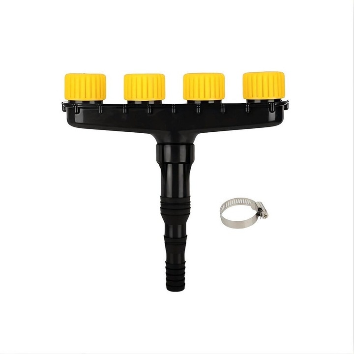 Spray poros pentru udare gradina, 27.5x27.5cm, material ABS, 4 duze ajustabile, instrumente de udare