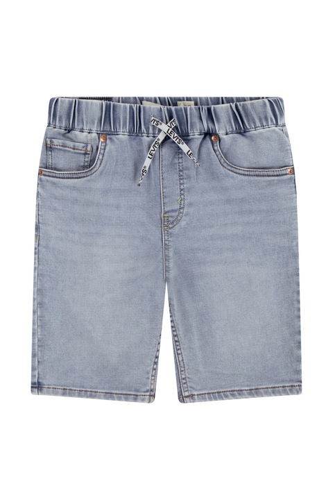 Levi's, Bermude de denim cu talie ajustabila, Albastru prafuit