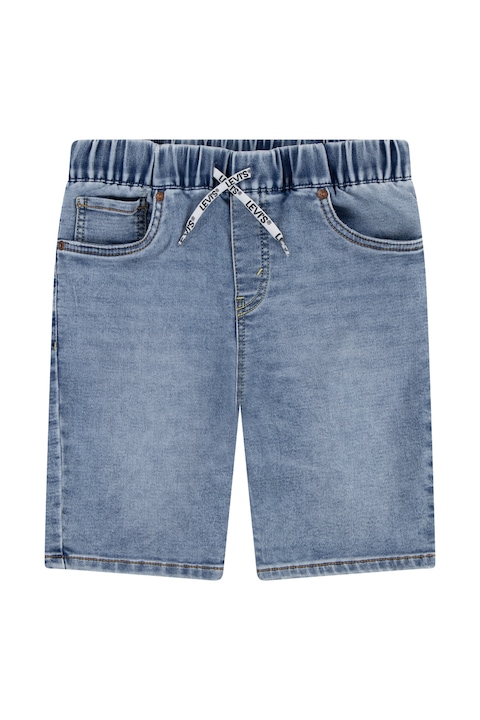 Levi's, Bermude de denim cu talie ajustabila, Albastru inchis