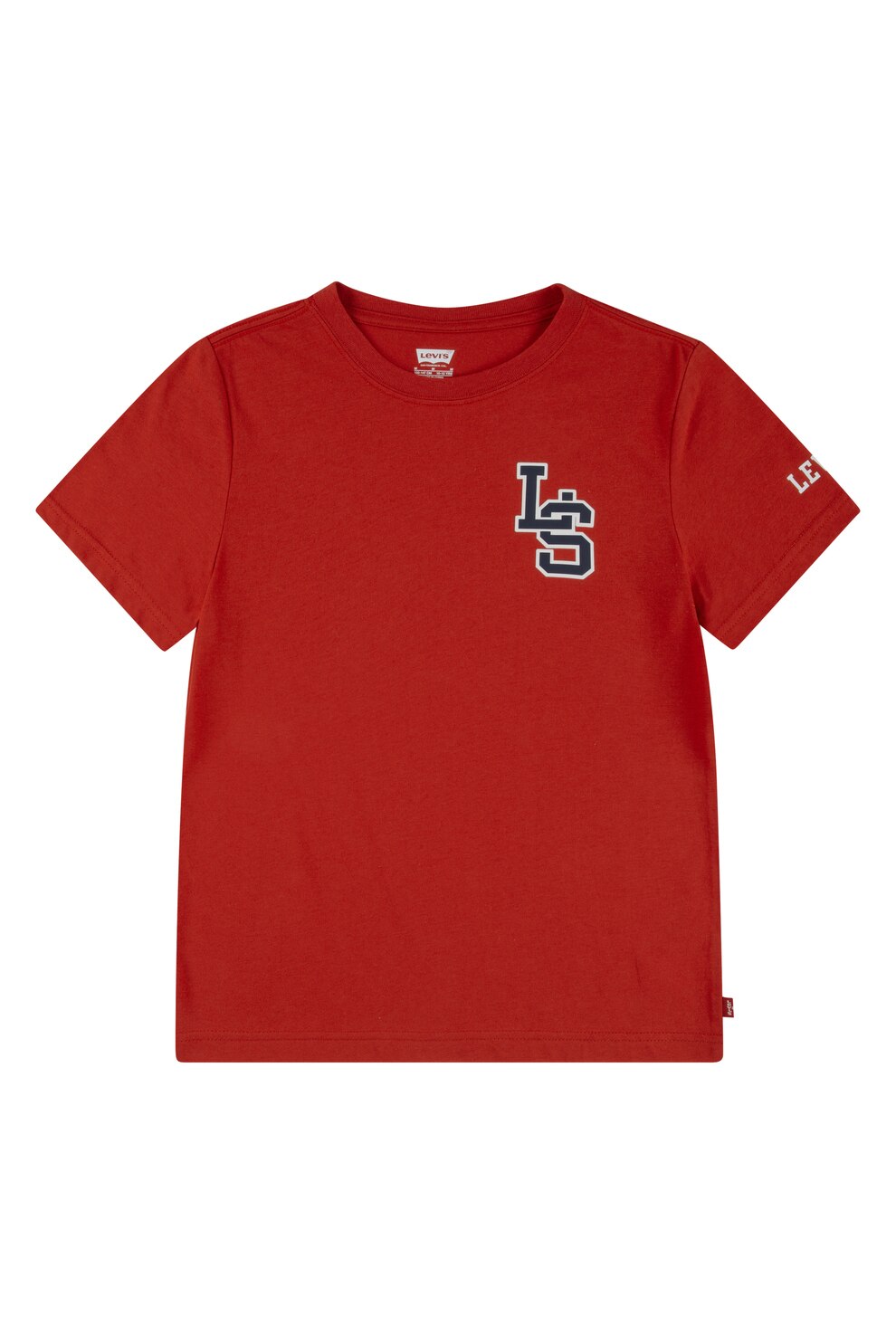 Levi's, Tricou din amestec de bumbac cu logo, Rosu, 116 CM