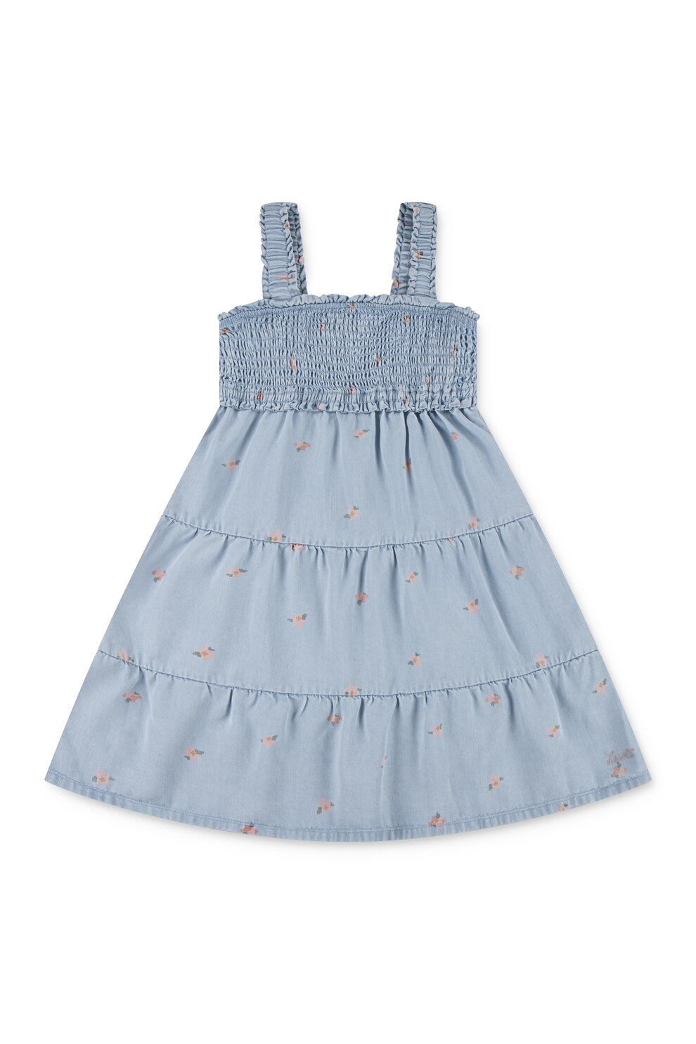 Levi's, Rochie din lyocell cu model floral, Galben, Verde inchis, Albastru deschis, 152 CM