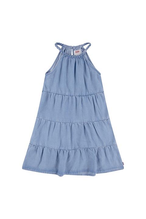 Levi's, Rochie evazata din lyocell cu model stratificat, Albastru pastel