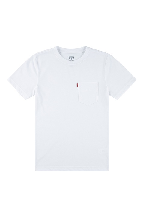 Levi's, Pamuttartalmú póló elöl zsebbel, Fehér