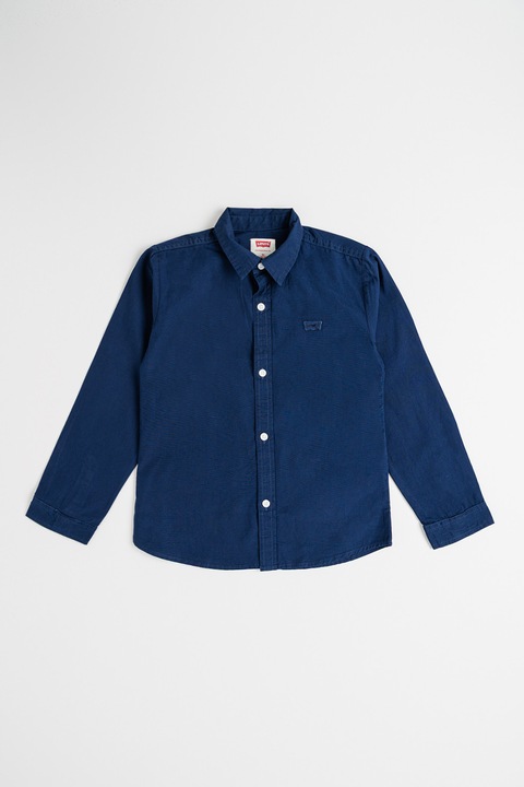Levi's, Camasa de bumbac cu maneci lungi, Bleumarin