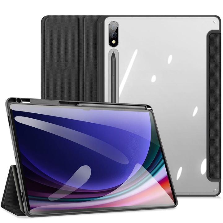 Husa tableta Dux Ducis Toby pentru Galaxy Tab S10 Plus/S9 Plus/S9 FE Plus, negru
