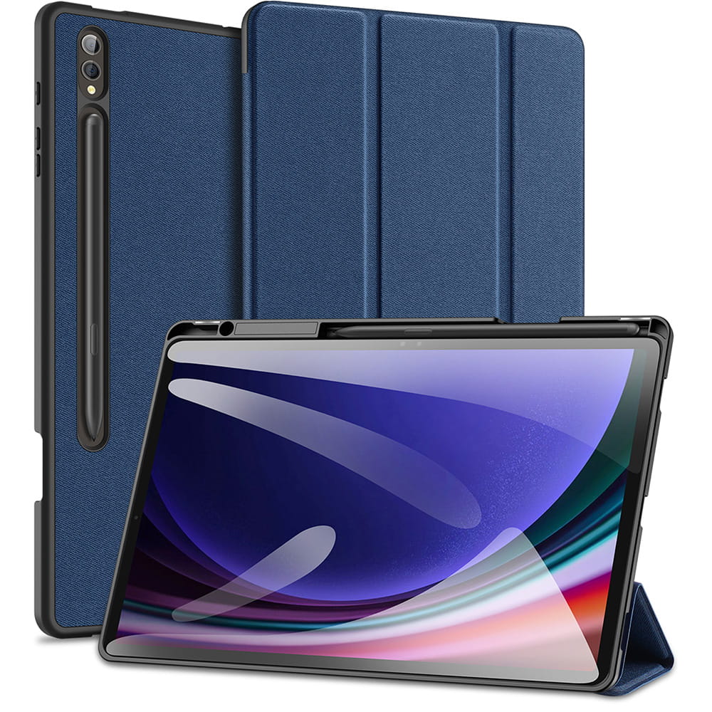 Husa tableta Dux Ducis Domo pentru Galaxy Tab S10 Plus/S9 Plus/S9 FE Plus, albastru inchis