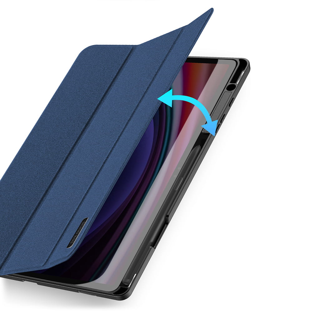 Husa tableta Dux Ducis Domo pentru Galaxy Tab S10 Plus/S9 Plus/S9 FE Plus, albastru inchis