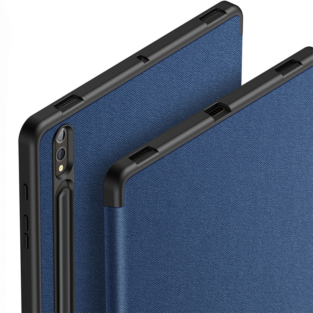 Husa tableta Dux Ducis Domo pentru Galaxy Tab S10 Plus/S9 Plus/S9 FE Plus, albastru inchis