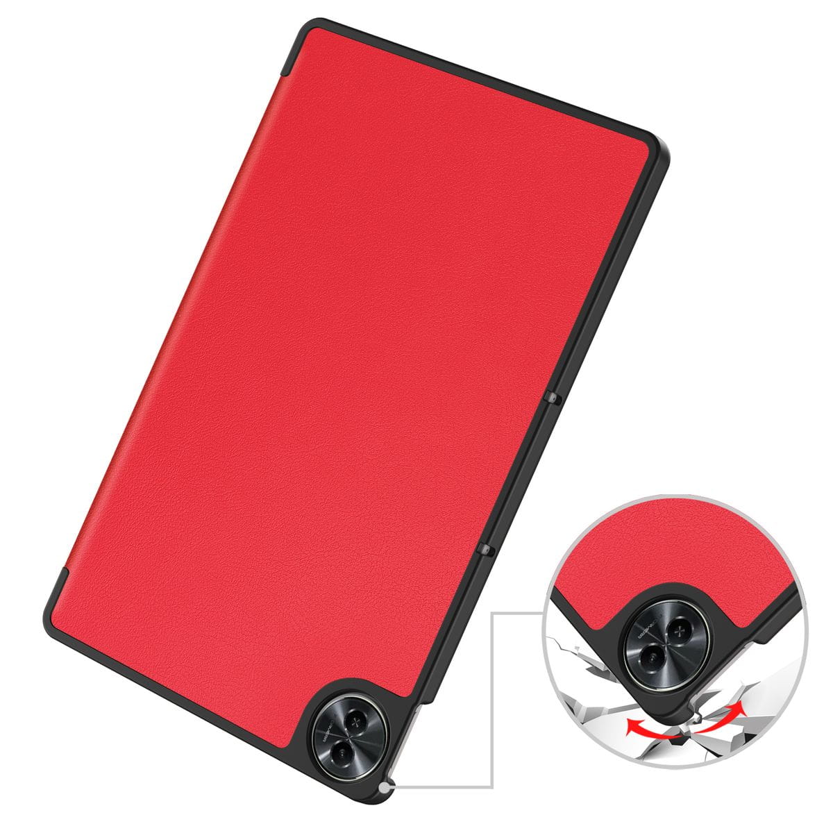 Husa tableta Bizon Case Tab Croc pentru Realme Pad 2 11.5, Rosu