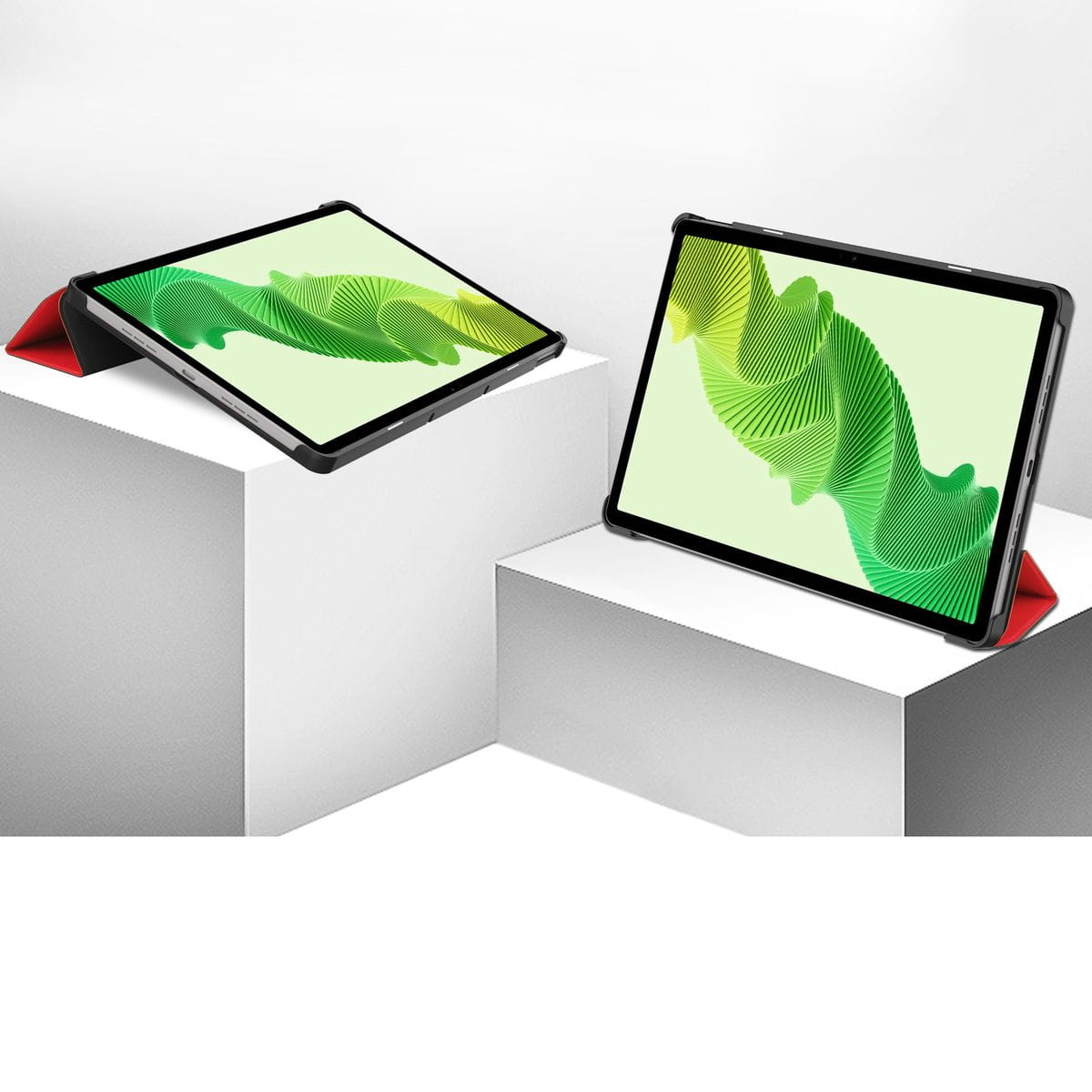 Husa tableta Bizon Case Tab Croc pentru Realme Pad 2 11.5, Rosu