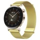 Curea metalica compatibila cu Huawei Watch GT4 41mm, GT5 41mm, GT5 Pro 42mm, bratara inox, auriu, 18mm