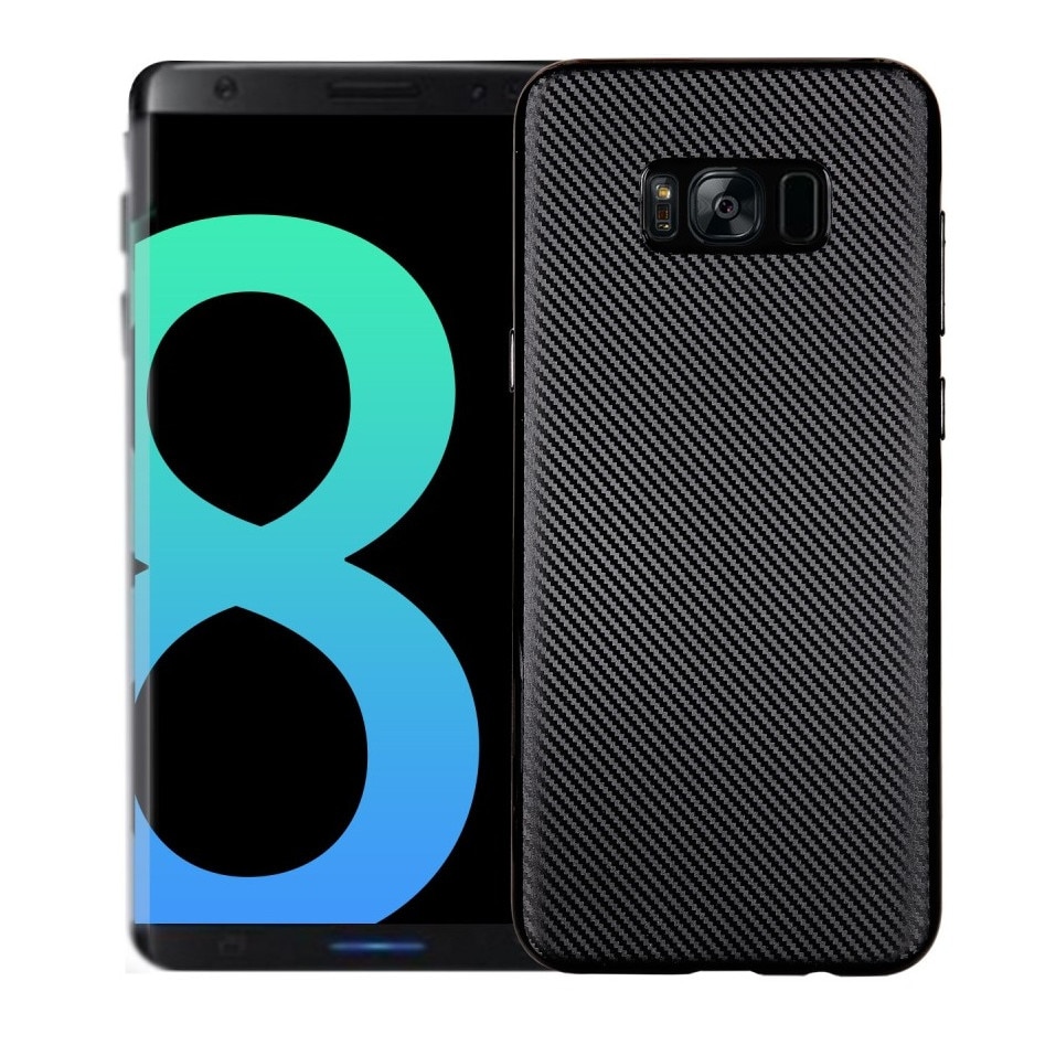 Husa Samsung Galaxy S8 G950, Silicon, Carcasa Protectie Spate, Culoare Negru