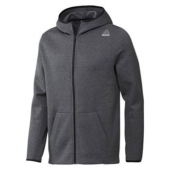 Hanorac barbati Reebok Qc Dk Fz Hood, Albastru Hanorac barbati Reebok Qc Dk Fz Hood, Albastru