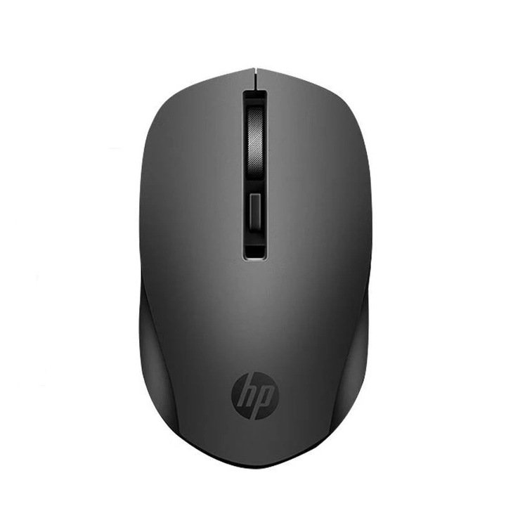 Vezeték nélküli egér, HP S1000Plus, 1600 DPI, Ergonómikus, Laptop PC Machez, Fekete