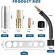Set Duze pentru MB15AK MIG Pistol de Sudura, SINBINTA, Cu 20 duza de contact, cheie reglabila, gat arzator, 2 izolatoare, Rezistenta la coroziune, Usor de instalat, Robusta si durabila, Pentru sarma, Cupru, Multicolor